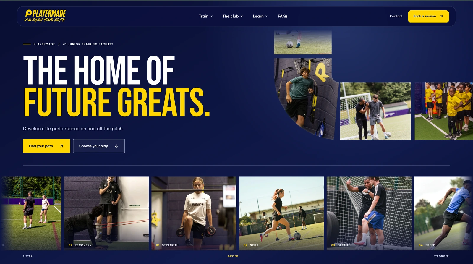 PlayerMade website preview